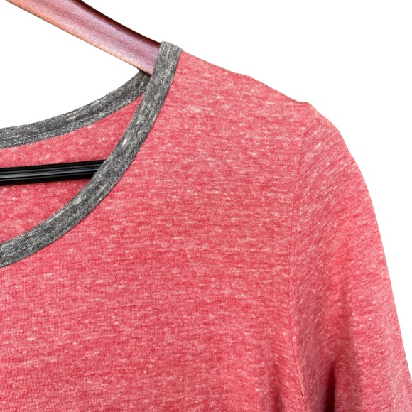 LulaRoe NWT Julia Heather Red T-shirt Dress Medium - Picture 3 of 8